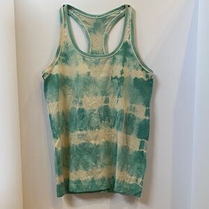 lululemon athletica Green Tie-Dye Tank Top